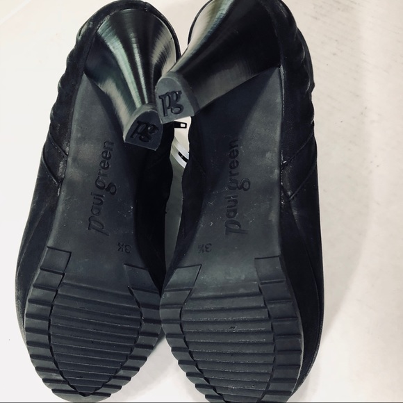 Paul Green real black Leather ankle boots size 5 - Picture 6 of 8